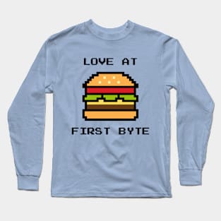 Love At First Byte Burger Long Sleeve T-Shirt